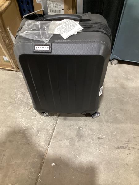 Lot # 1608 Elite Luggage Expandable Hardside Spinner Luggage, Black, 21" Carry-on