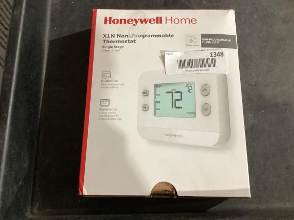 Lot # 1348 Honeywell Home X1N Heating Thermostat $37