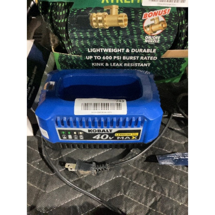 Lot # 742 KOBALT 40V Battery Charger KRC 40-06 Used $69.00