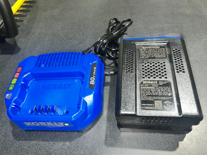 Kobalt 80-volt 26-in Battery Hedge Trimmer 2 Ah Battery Included , Charger Included (used) (baretool)