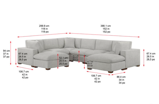 Thomasville Lowell 8-piece Modular Sectional