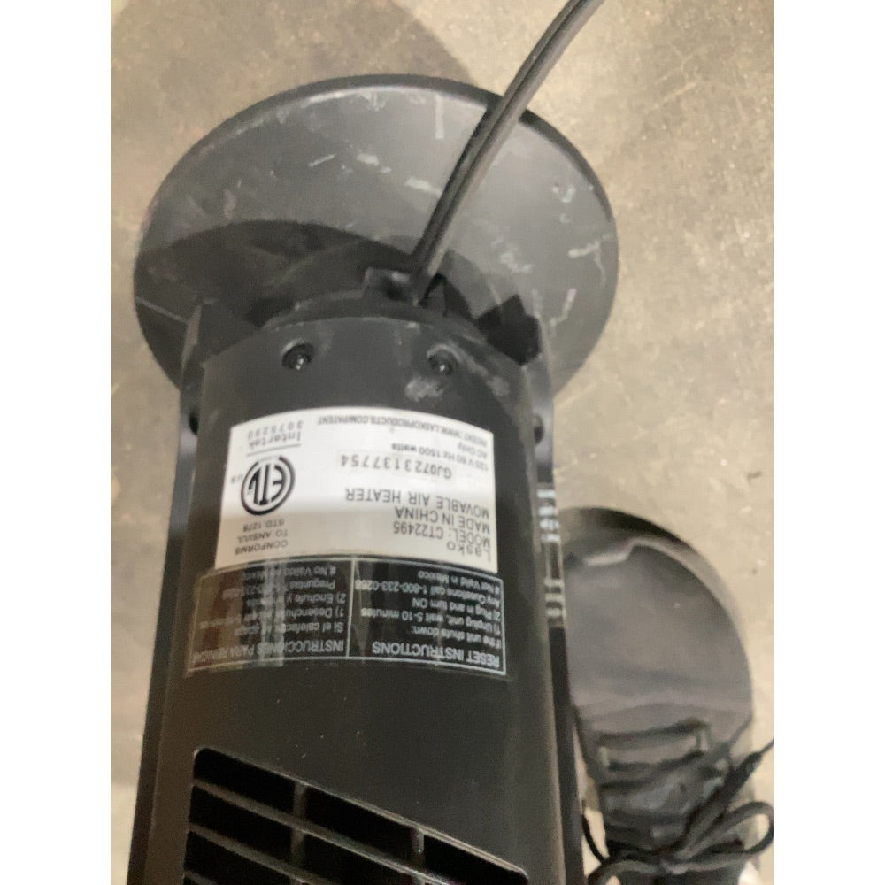Lot # 2323 Lasko CT22495 Air Heater $40.00