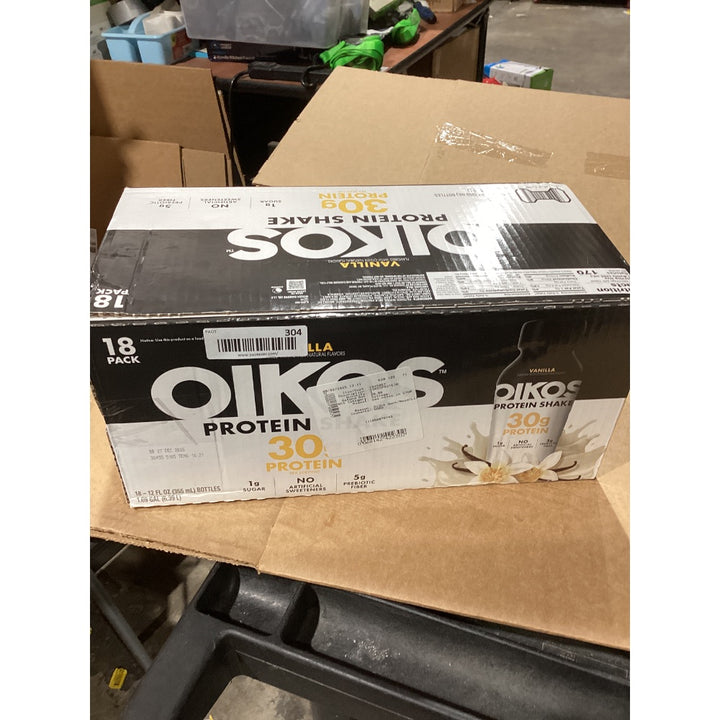 Lot # 304 OIKOS Vanilla Protein Shake 18-Pack $35