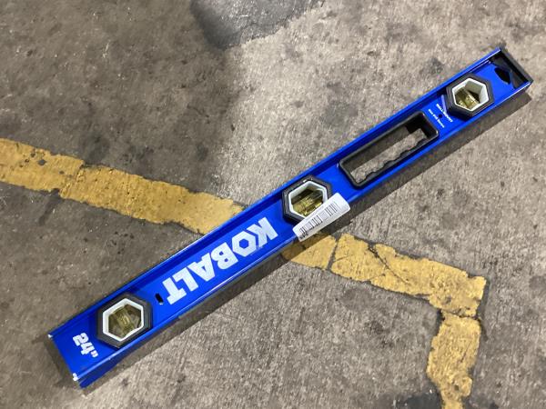 Lot # 345 Kobalt Aluminum 24-in 3 Vial I-beam level