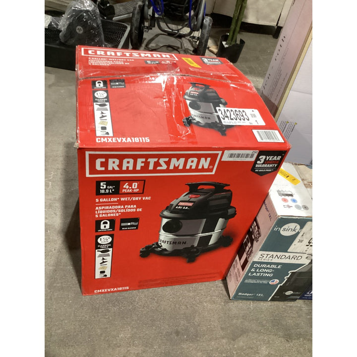 Lot # 250 CRAFTSMAN WetDry Vacuum $59.98