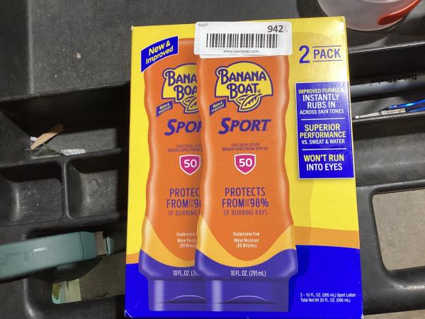 Lot # 942 Banana Boat Sport Ultra SPF50 Sunscreen Lotion
