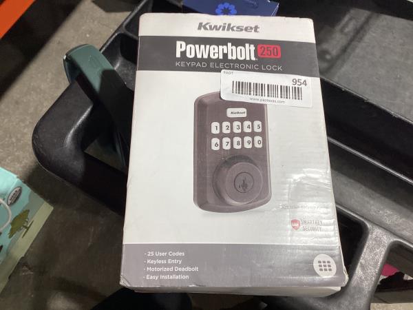 Lot # 954 Kwikset 11P SMT Power Keyless Entry Deadbolt $85