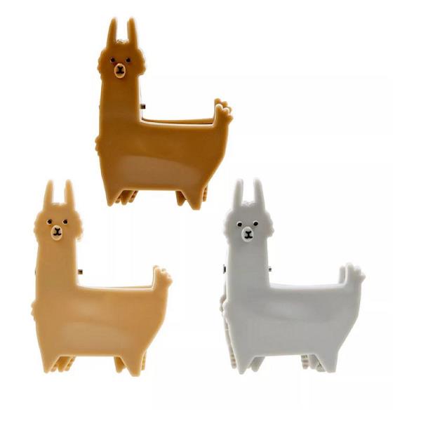 Lot # 234 Kikkerland Llama Bag Clips, Multicolor