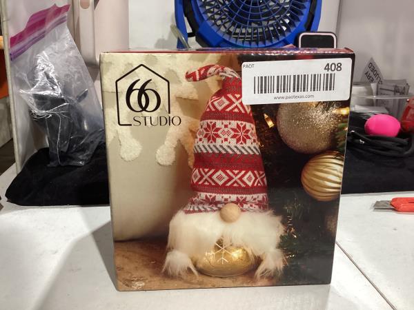 Lot # 408 Studio 66 Tipsy Gnome Lighting Table Decor, Multi