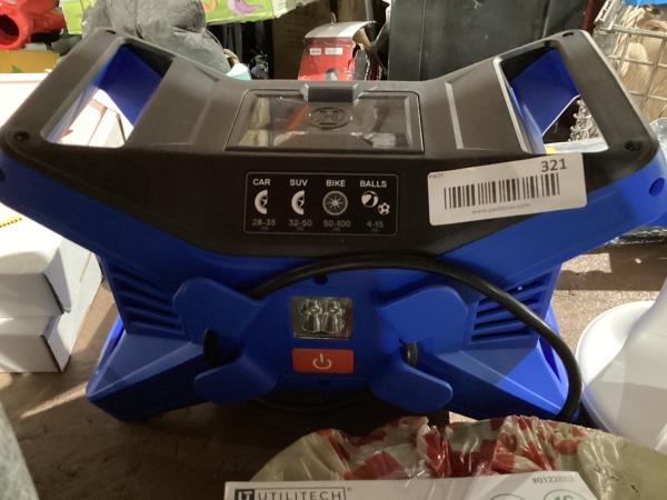 Lot # 321 Kobalt 120v and 12v Portable Air Compressor Inflator Tire Pump Nozzle Needles $79