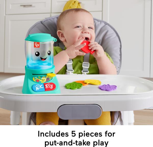 Lot # 1110 Fisher-Price Laugh & Learn Baby & Toddler Toy Counting & Colors Smoothie Maker Pretend Blender with Music & Lights for Ages 9+ Months