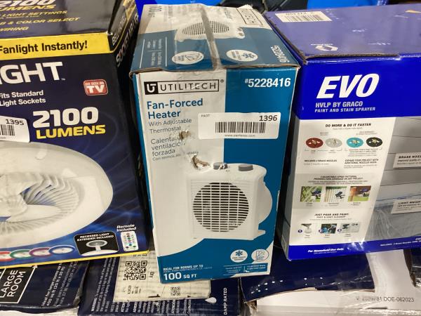 Lot # 1396 Utilitech Fan Forced Heater $27