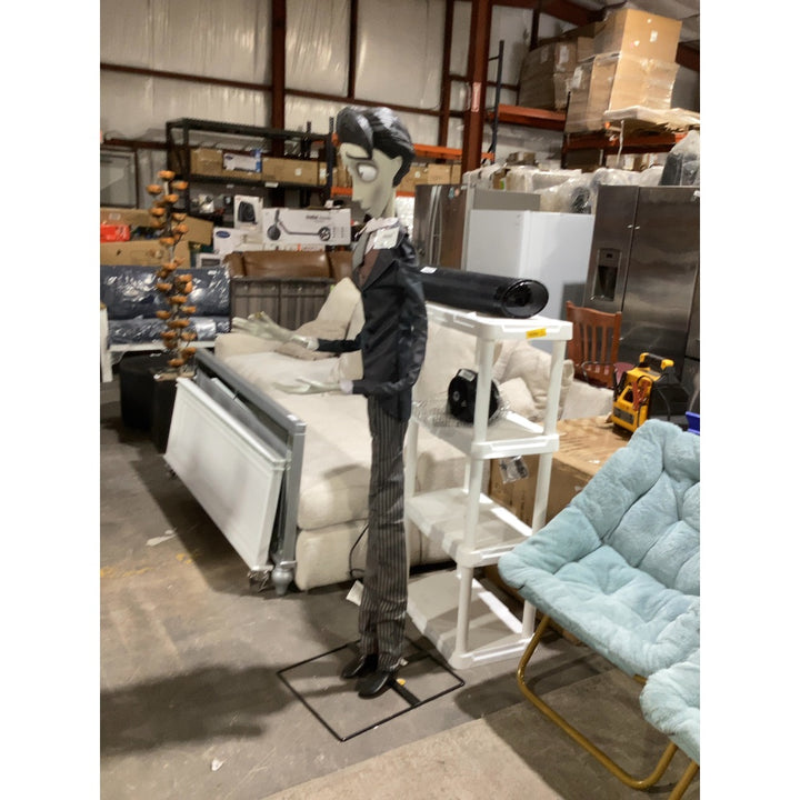 Lot # 2313 Gray Life-size Corpse Bride Victor Statue $250.00