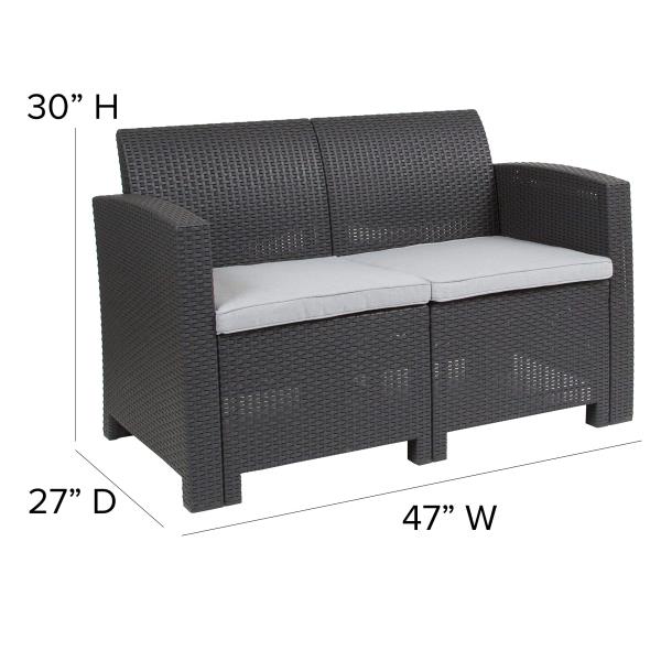 Lot # 2087 Flash Furniture Patio Loveseat $837