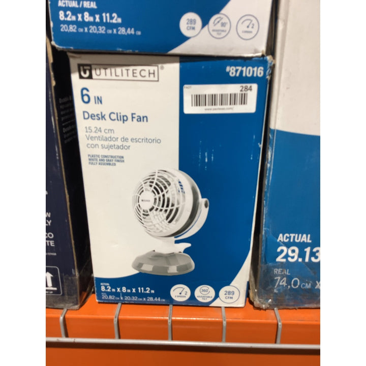 Lot # 284 UTILITECH Desk Clip Fan $20.00