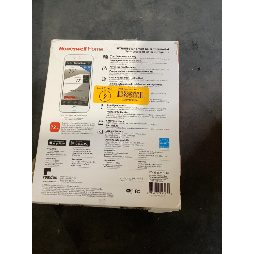 Lot # 961 Honeywell Thermostat $180.42