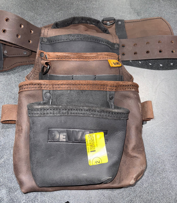 DEWALT Framer Leather Tool Belt (Open Box)