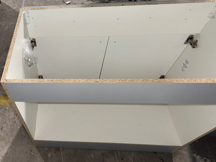 Project Source Dover 36-in Light Gray Single Sink Bathroom Vanity No Top