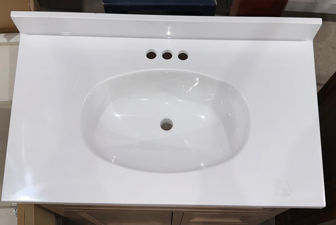 Style Selections Merrill 36-in Desert Beige Bathroom Vanity With Top