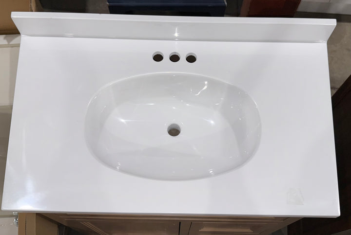 Style Selections Merrill 36-in Desert Beige Bathroom Vanity With Top