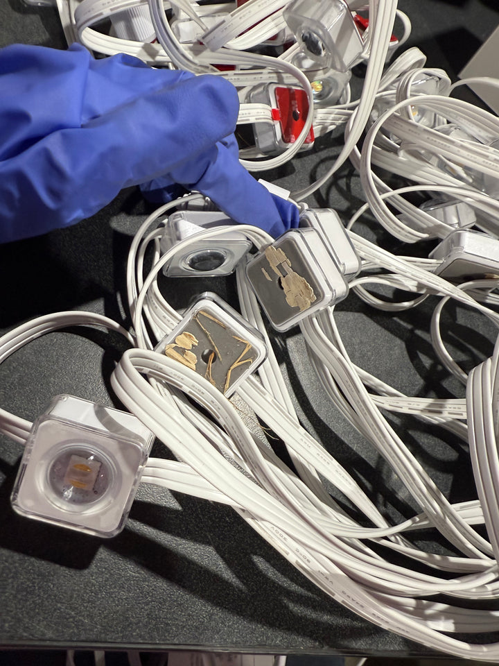 Luces LED para exteriores Govee Elite, 30 m, RGBICW, blancas, permanentes (caja abierta)