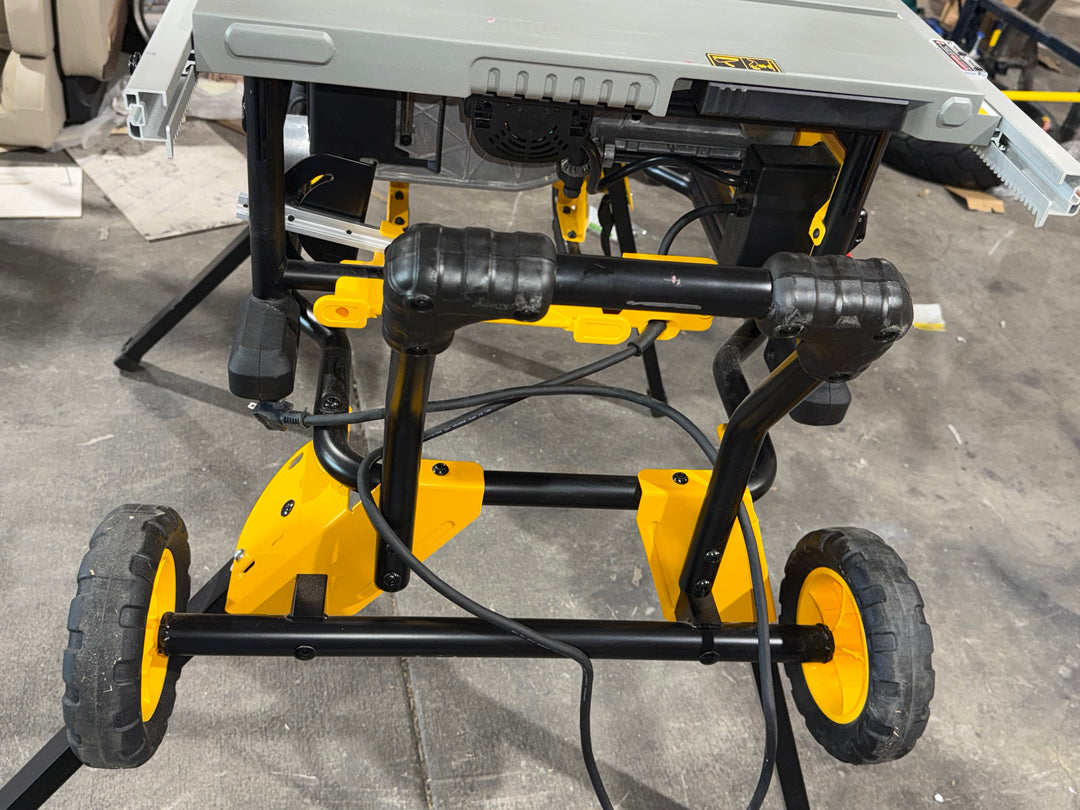 15 Amp Corded 10 in. Job Site Table Saw with Rolling Stand
