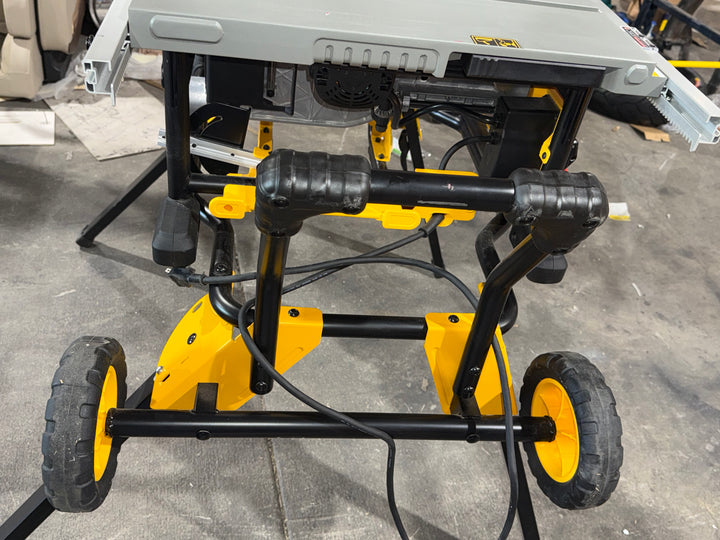 15 Amp Corded 10 in. Job Site Table Saw with Rolling Stand