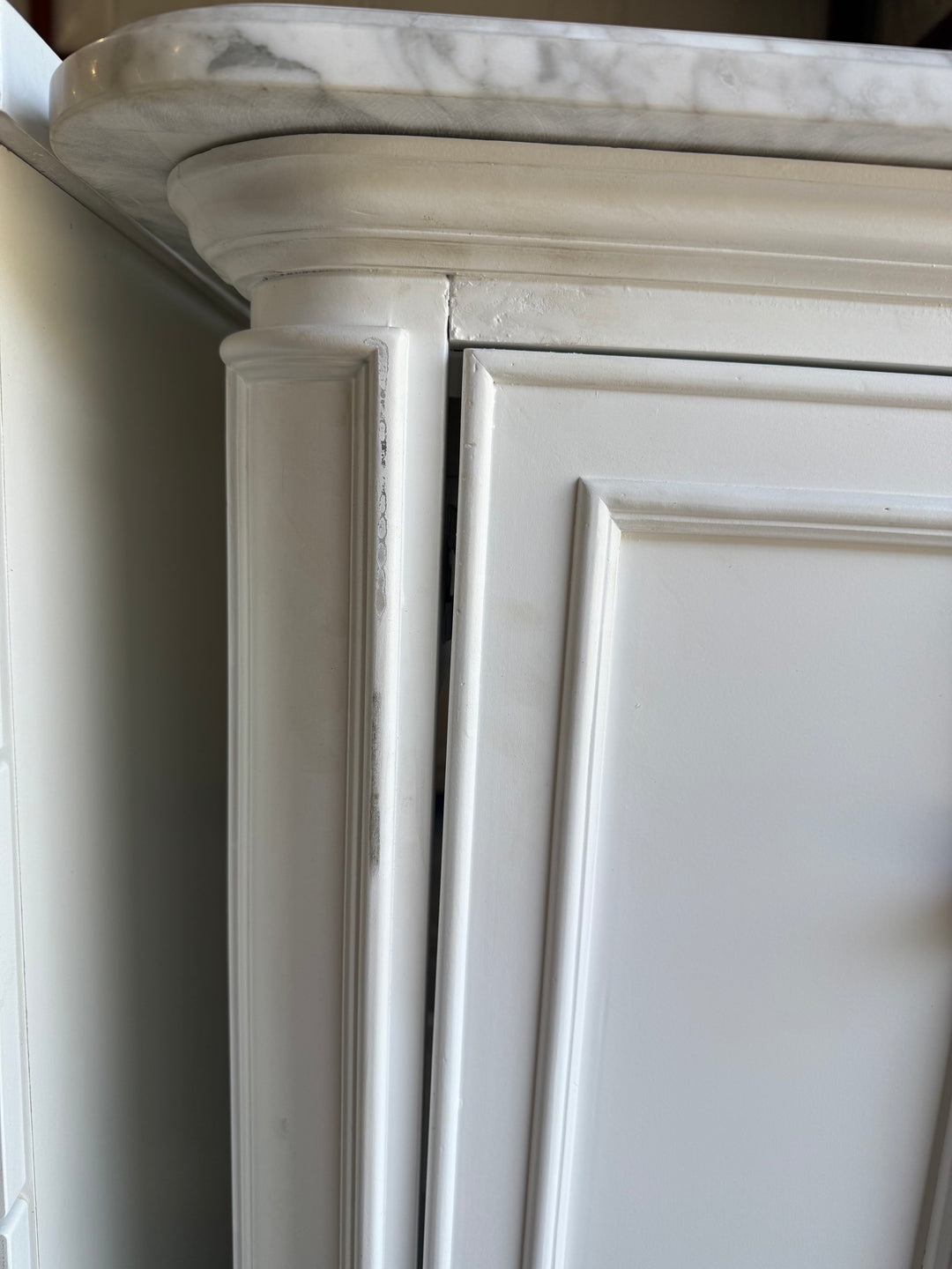 allen + roth Wrightsville 48-in Muse Gray Undermount Single Sink Bathroom Vanity with Natural Carrara Natural Marble Top (Damaged)