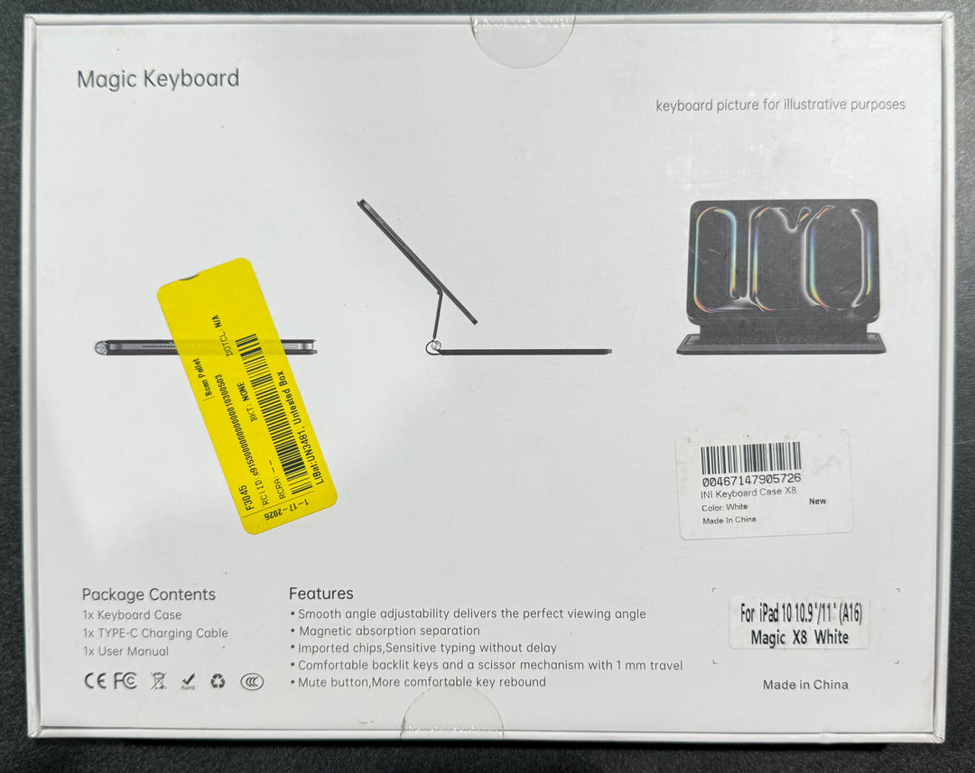 Magic Keyboard Case X8 - White (NEW)