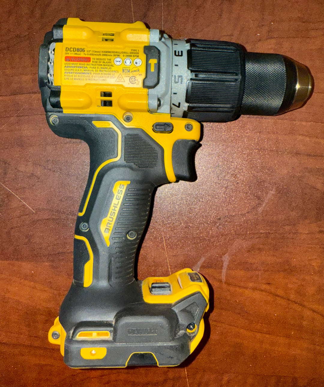 20V MAX XR Brushless Cordless 1/2 in. Hammer Drill (Tool Only) used