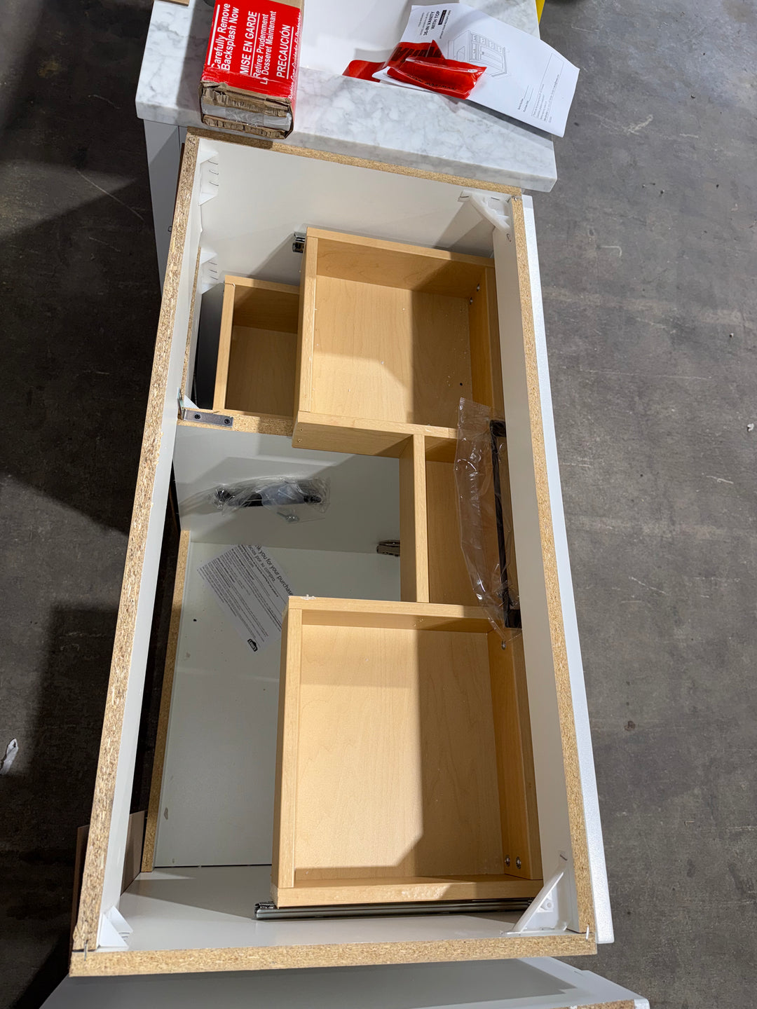 Style Selections Cauley 36-in True White Single sink Bathroom Vanity with White Cultured marble Top (Open Box)(DONT LIST) (MP ONLY)