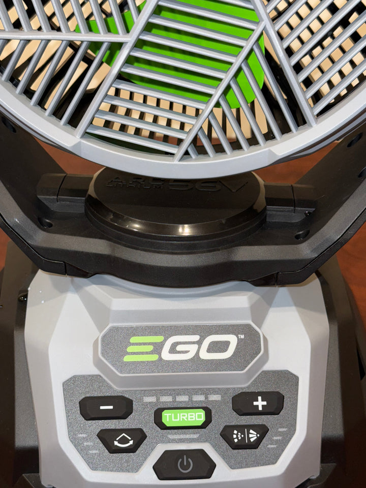 EGO 10-in High Velocity Indoor Oscillating Misting Jobsite Fan