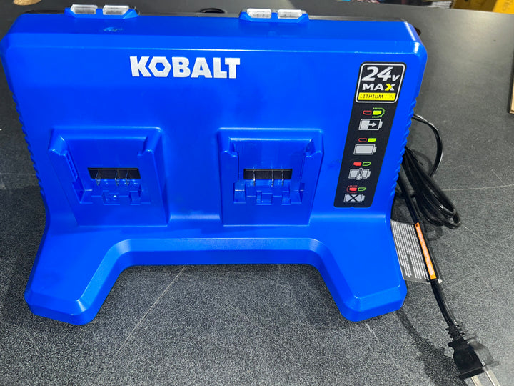 Kobalt 24 -Volt Lithium Dual Port Battery Charger Station  (used)