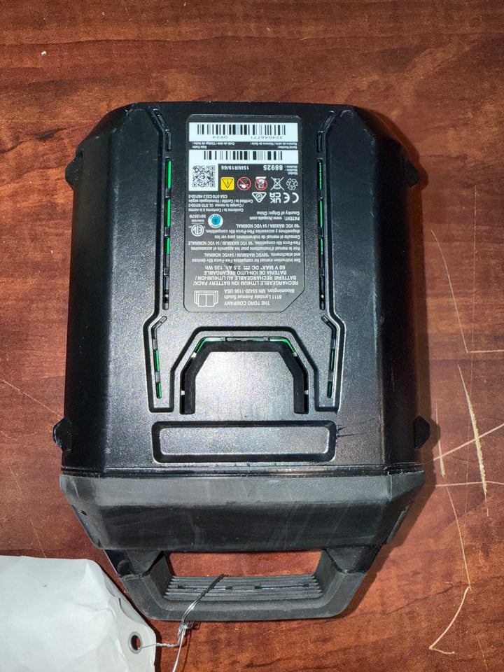 Toro 60V MAX Flex-Force 2.5 Ah 135WH Lithium Ion Battery (Used)