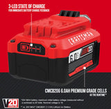 Craftsman 20V 6.0Ah Lithium Ion Battery Pack CMCB206