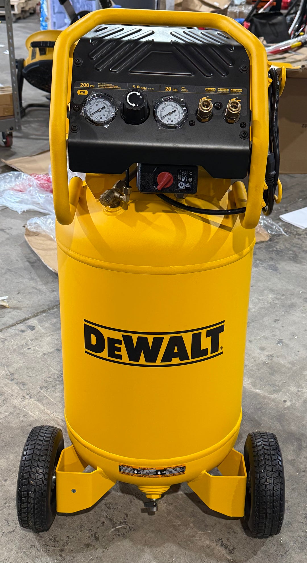 DEWALT XTREME Quiet 2 Stage 20-Gallon Portable Electric 200 PSI Vertical Air Compressor (Lightly Dented)