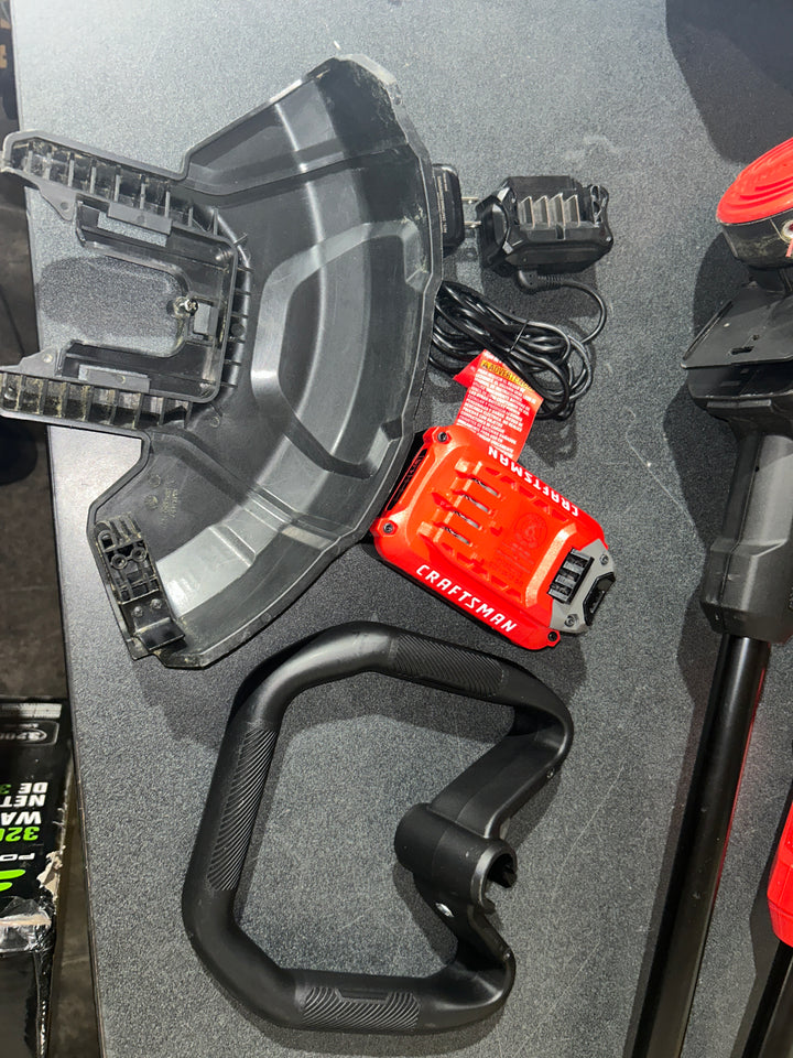 CRAFTSMAN V20 RP Cordless String Trimmer, Brushless, 5.0Ah Battery & Charger Included (CMCST930P1) (Used)