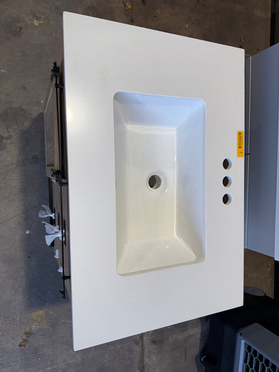 Style Selections Morriston 30in Light Natural Oak Undermount Sink Bathroom Vanity w White Stone Top (open box)