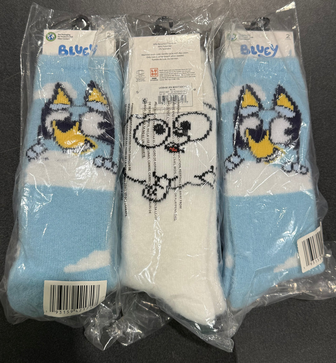 Novelty Bluey Socks 6PCK NEW