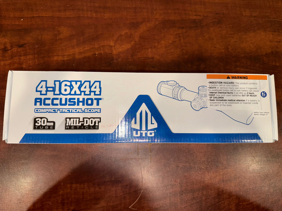UTG Pro 4-16x44mm 30mm Tube Compact Rifle Scope NEW