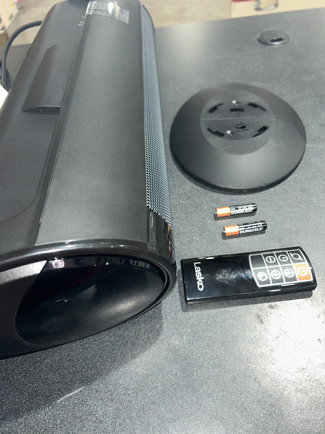 Lasko Ceramic Tower Heater with Remote Control, Black (used)