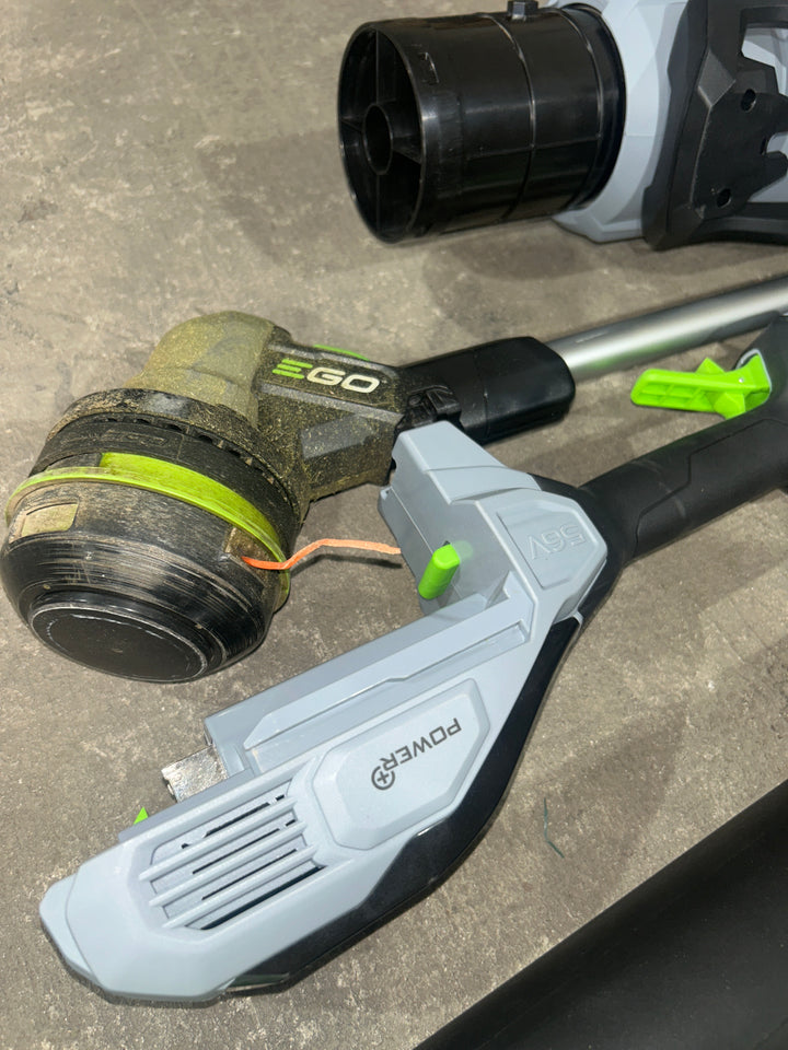 Kit combinado de recortadora de hilo y soplador de hojas inalámbrico EGO POWER+ de 56 voltios y 2,5 Ah (usado)