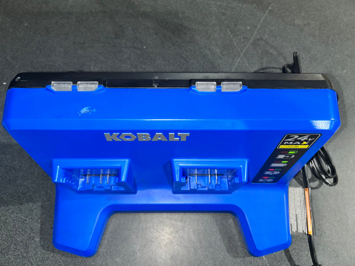 Kobalt 24 -Volt Lithium Dual Port Battery Charger Station  (used)