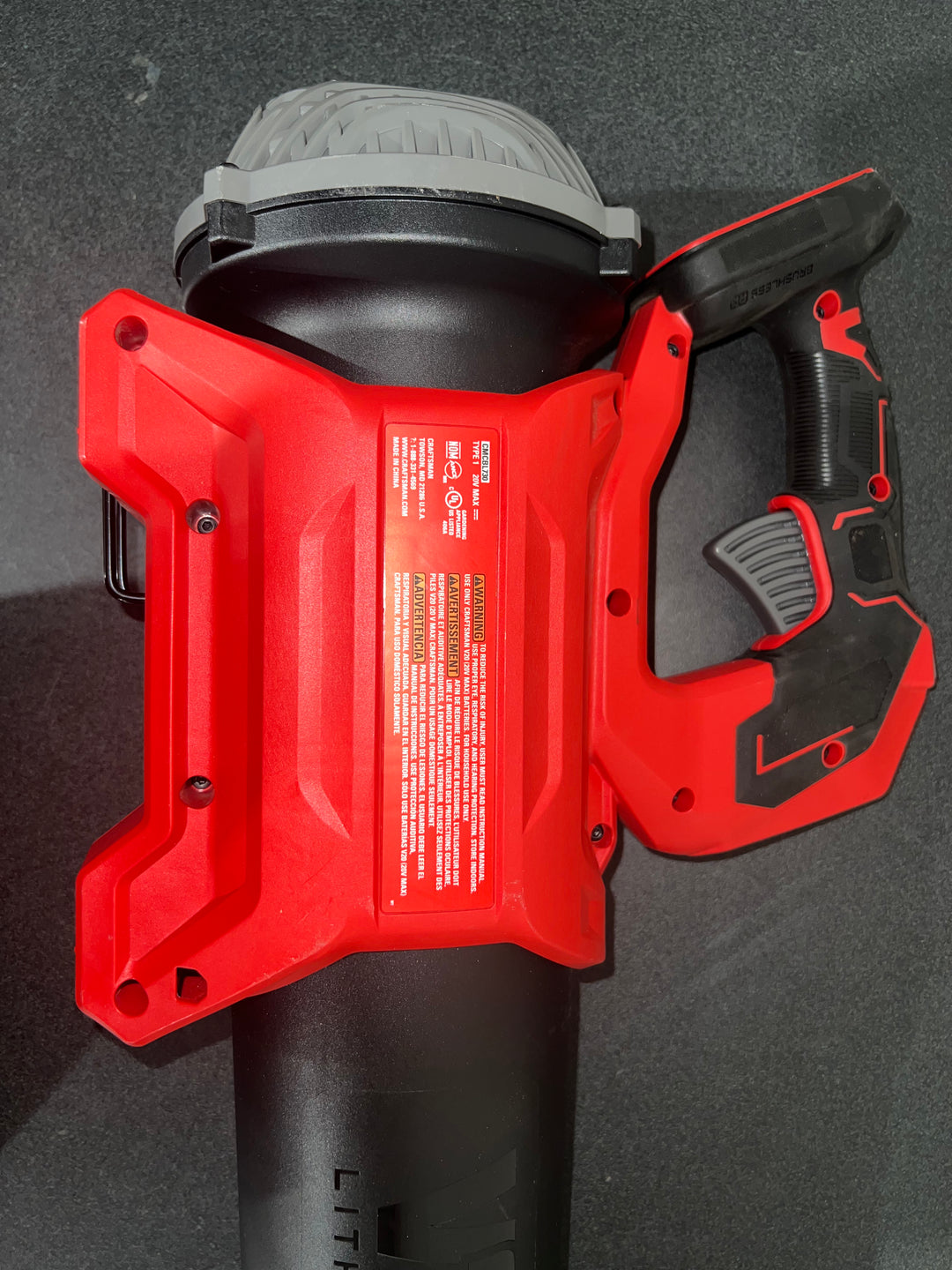 CRAFTSMAN V20 RP sin escobillas, 20 voltios máx., 410 CFM, 110 MPH (herramienta básica) (USADA)