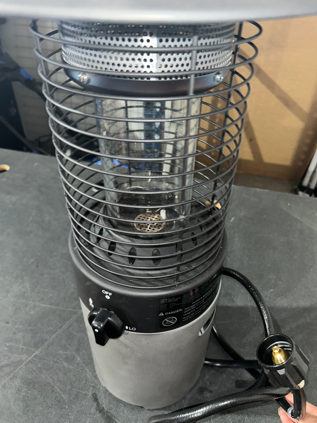 FlamePro Table-Top Patio Heater with Adapter Hose (Used)