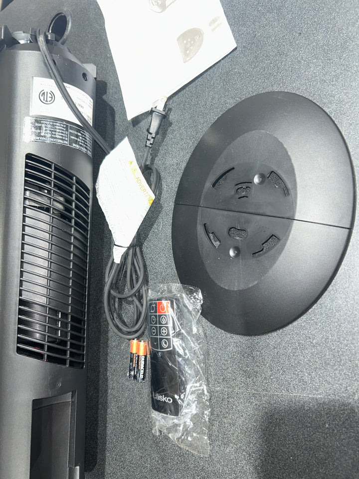 Lasko Ceramic Tower Heater with Remote Control, Black (used)