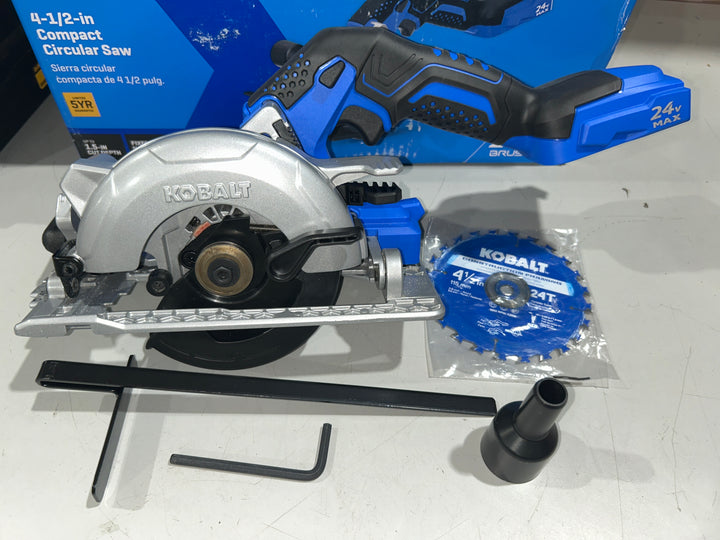 Kobalt 24-volt 4-1/2-in Brushless Cordless Circular saw (USED)
