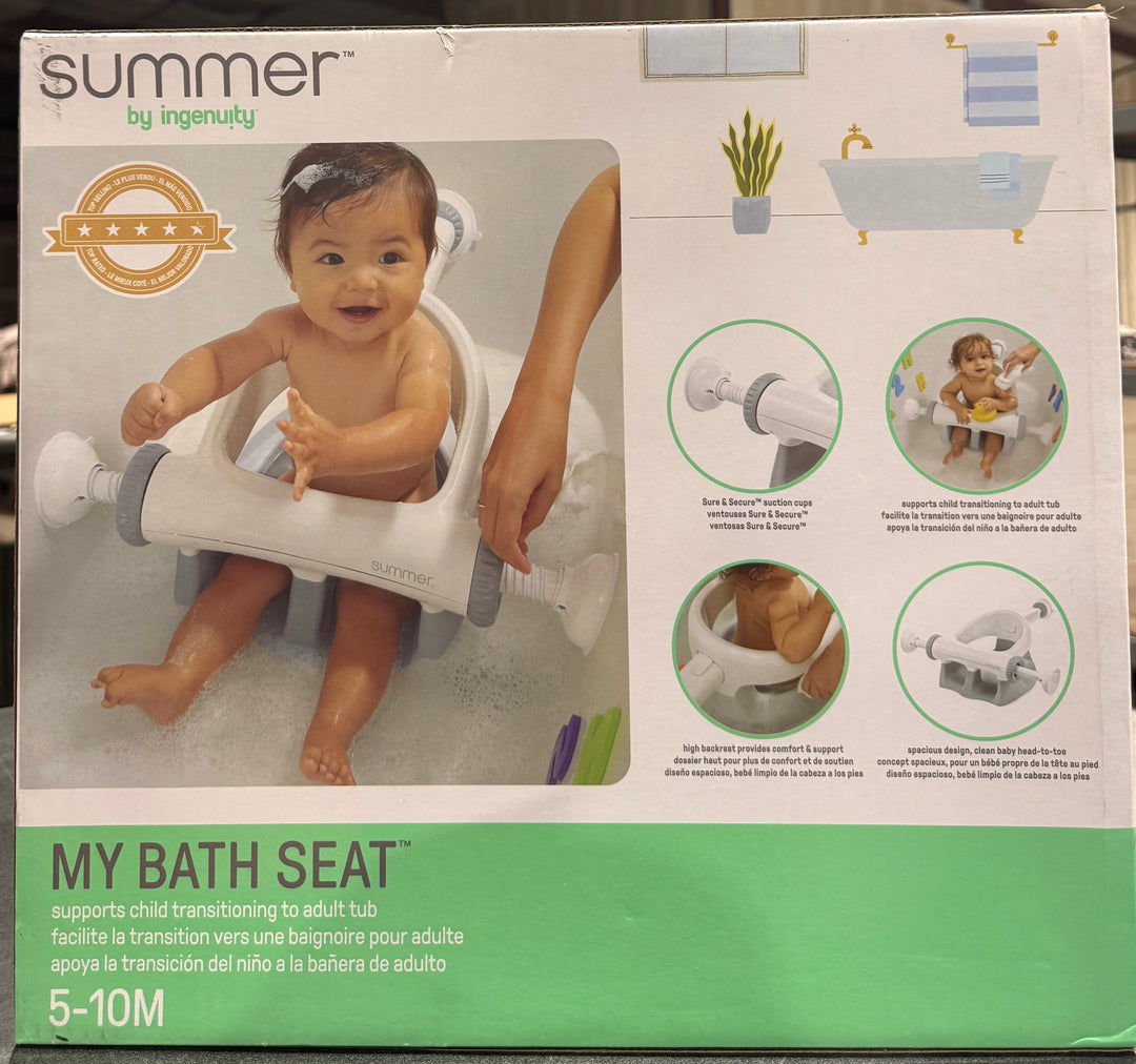 Summer Infant My Bath Seat Soft Support, Gray