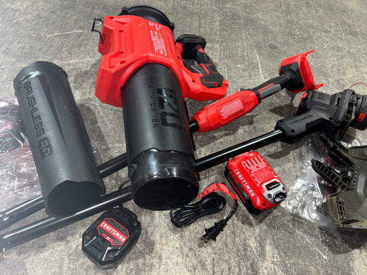 Kit combinado de recortadora de hilo y soplador de hojas inalámbrico CRAFTSMAN V20 Brushless RP de 20 voltios máx., 5 Ah (batería y cargador incluidos)