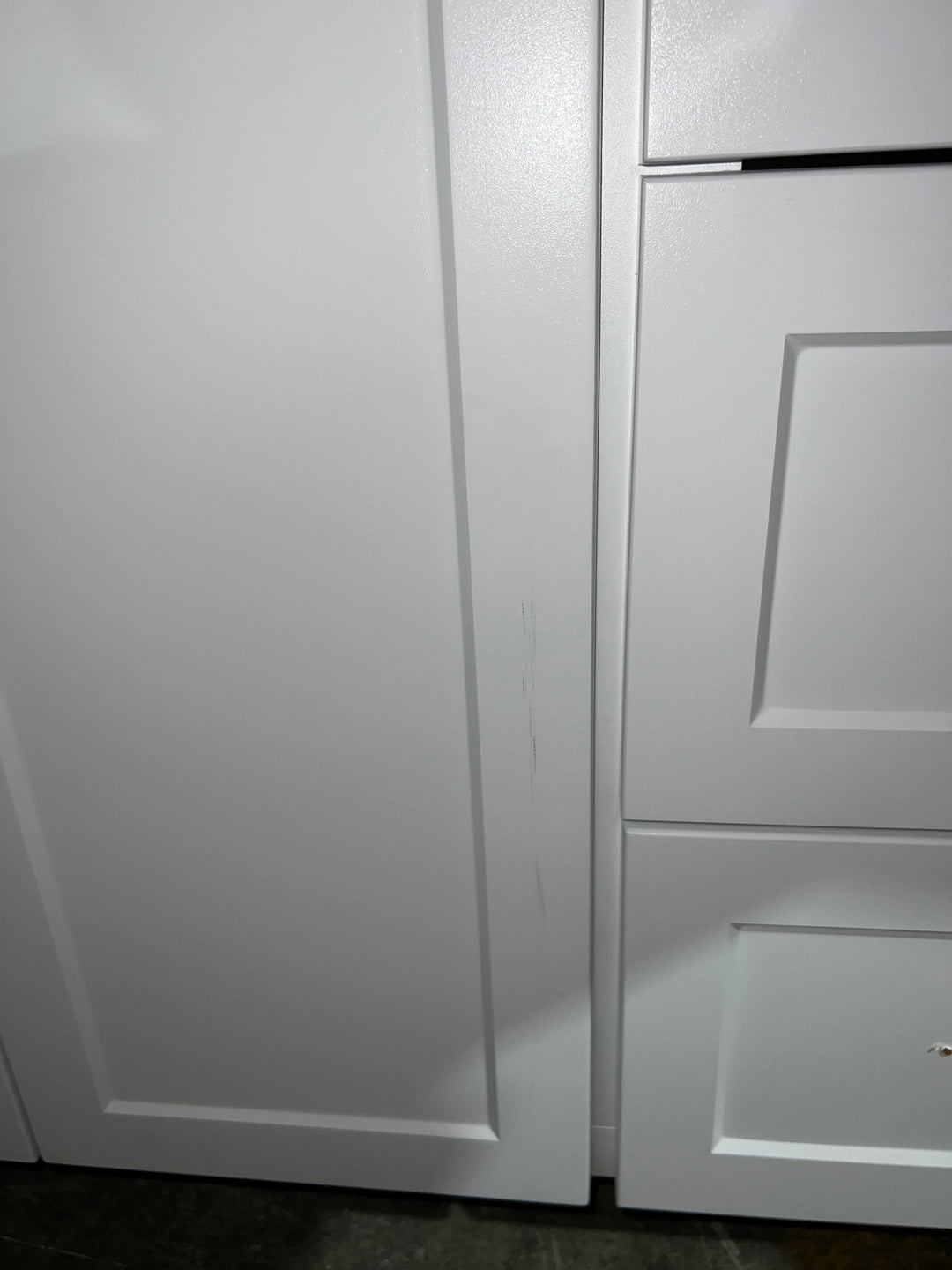 Style Selections Davies 36-in White Single Sink Bathroom Vanity with White (DAMAGED)  (NO TOP) (DONT LIST) (MP)